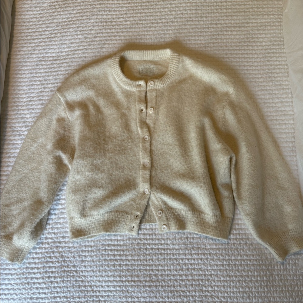 Daily Drills Cream Women's Cardigan Sweater